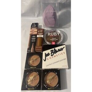 Lot of 8 Make up Products e.l.f. Joe Blasco RUBY Kisses Bronzer Blush Brow &more